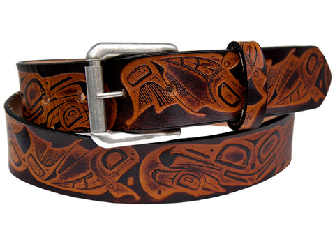 SalmonandFrogBeltwithSilverRol