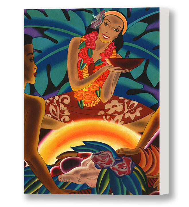 Luau, Matson Lines Menu Cover, 1930s