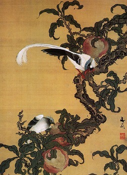 谷文晁　水墨画 鶏 額装済み 梅下双鶏図 谷文中 江戸時代｜板橋区立美術館