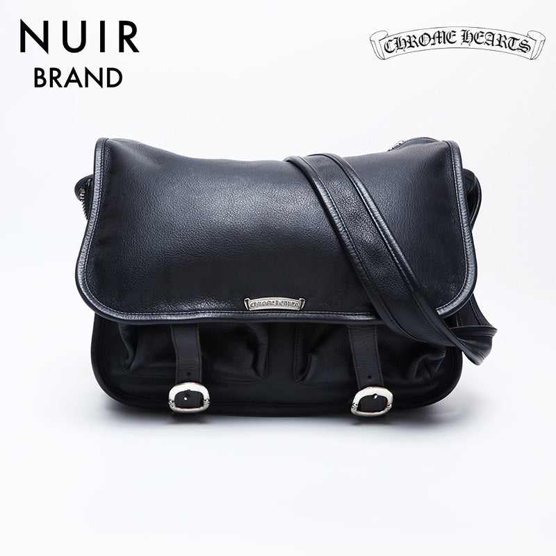 Chrome Hearts CHROME HEARTS Messenger Bag Large Shoulder Bag Black