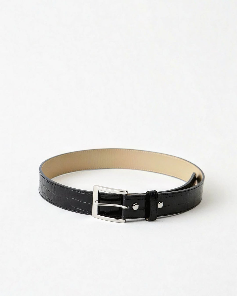 WACKO MARIA CROCODILE LEATHER BELT – NCNR ONLINE STORE