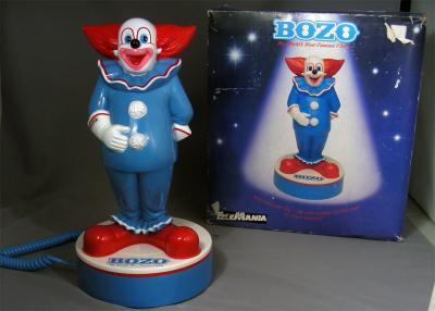 World Famous Bozo the Clown Novelty Phone - Oldphoneworks
