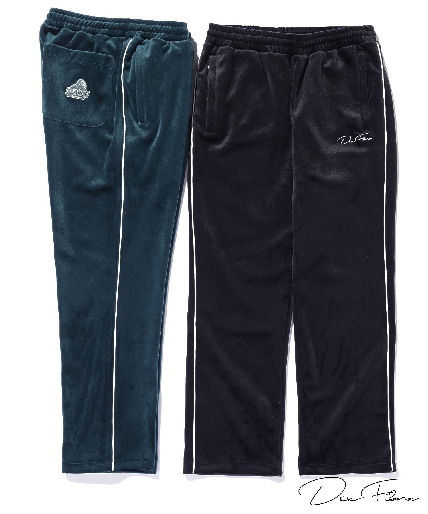 XLARGE×DexFilmz VELOUR TRACK PANTS – calif（カリフ）公式サイト