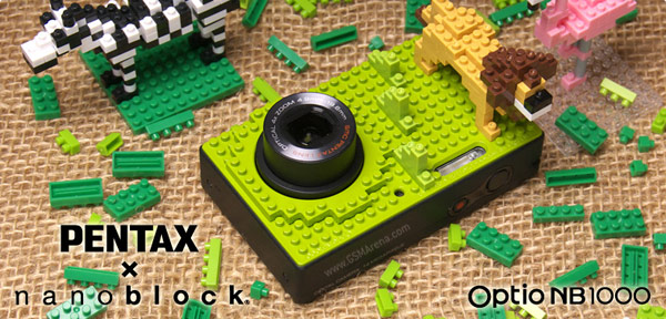 Lego styled Pentaxt Optio NB1000 released in Japan
