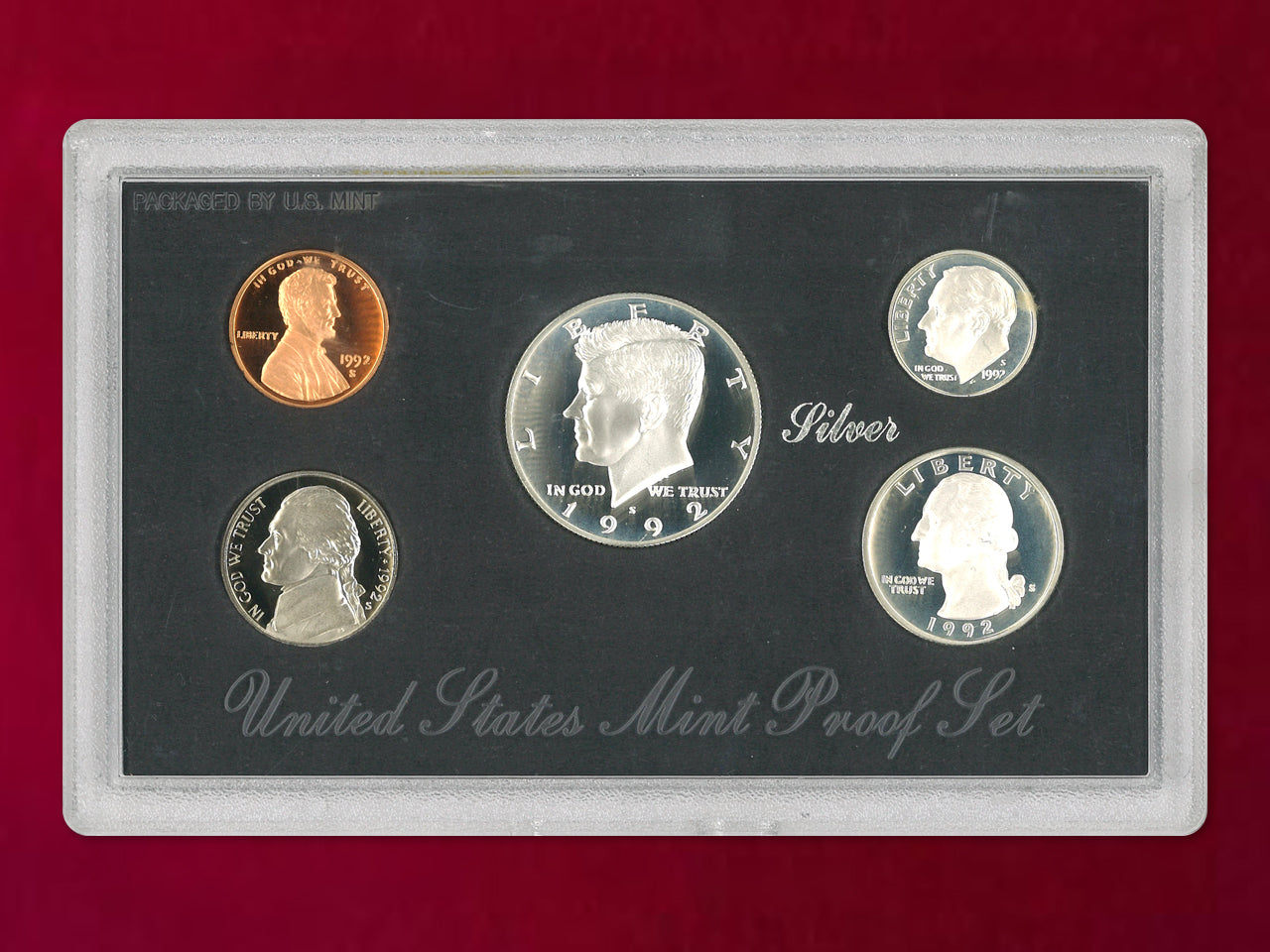 アメリカ】シルバープルーフセット 5枚組 1992［C-0000781