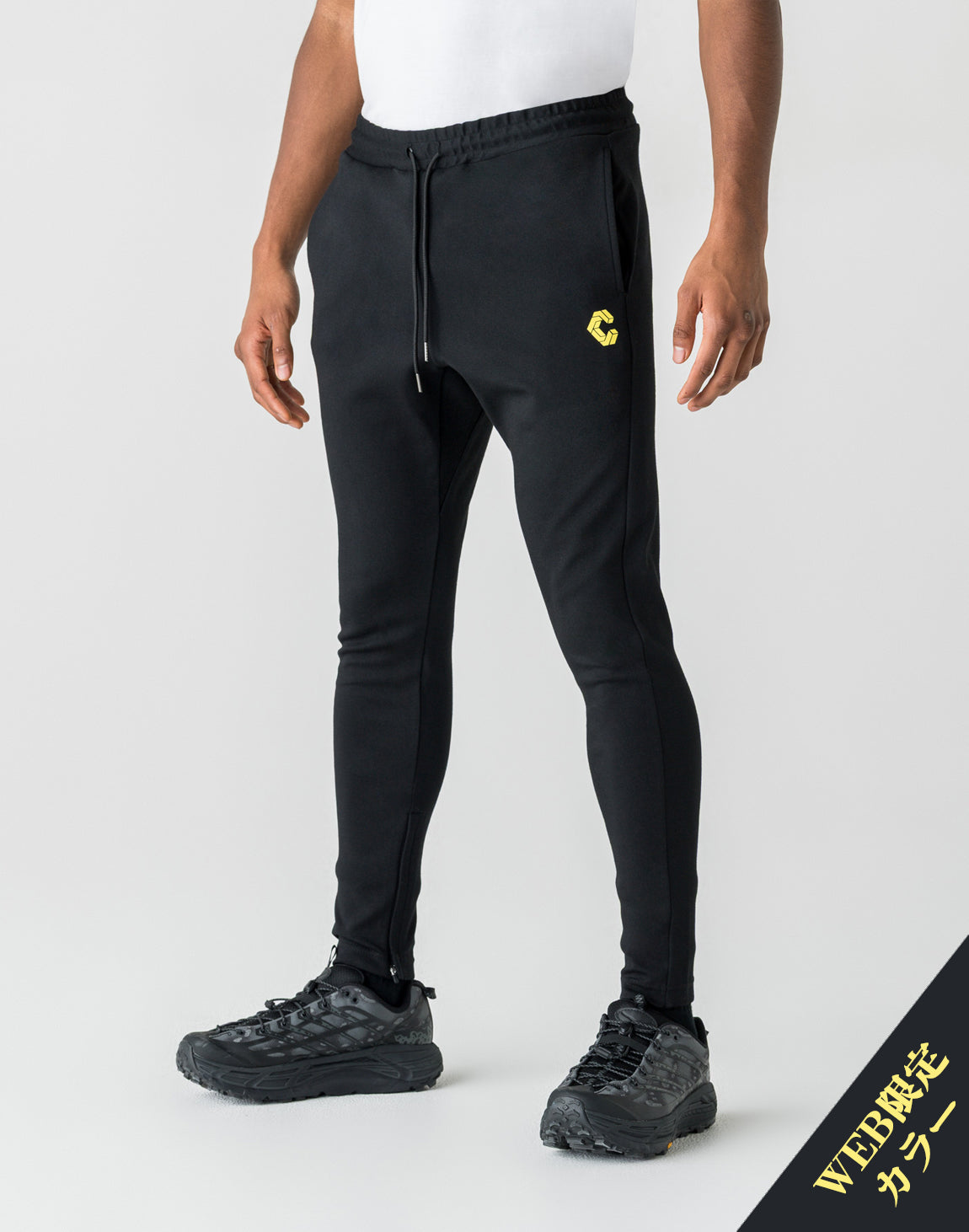 CRONOS ACTIVE SLIM Long Pants【BLACK×YELLOW】