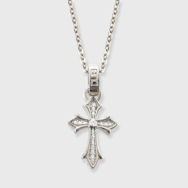 DUBj-266-1 Double face Cross Necklace SILVER | DUB Collection
