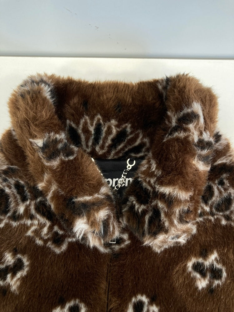 シュプリーム SUPREME Bandana Faux Fur Bomber Jacket ペイズリー