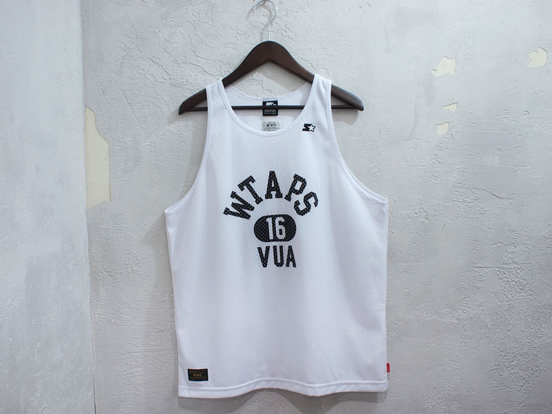 WTAPS×STARTER 'SLIP OVER'メッシュタンクトップ TANK 16SS L 白