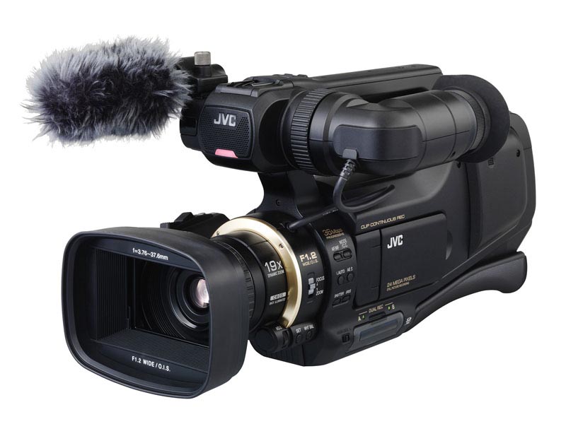 JVC、36Mbps映像+ハイレゾ音声MOV記録のショルダー型ビデオカメラ「JY