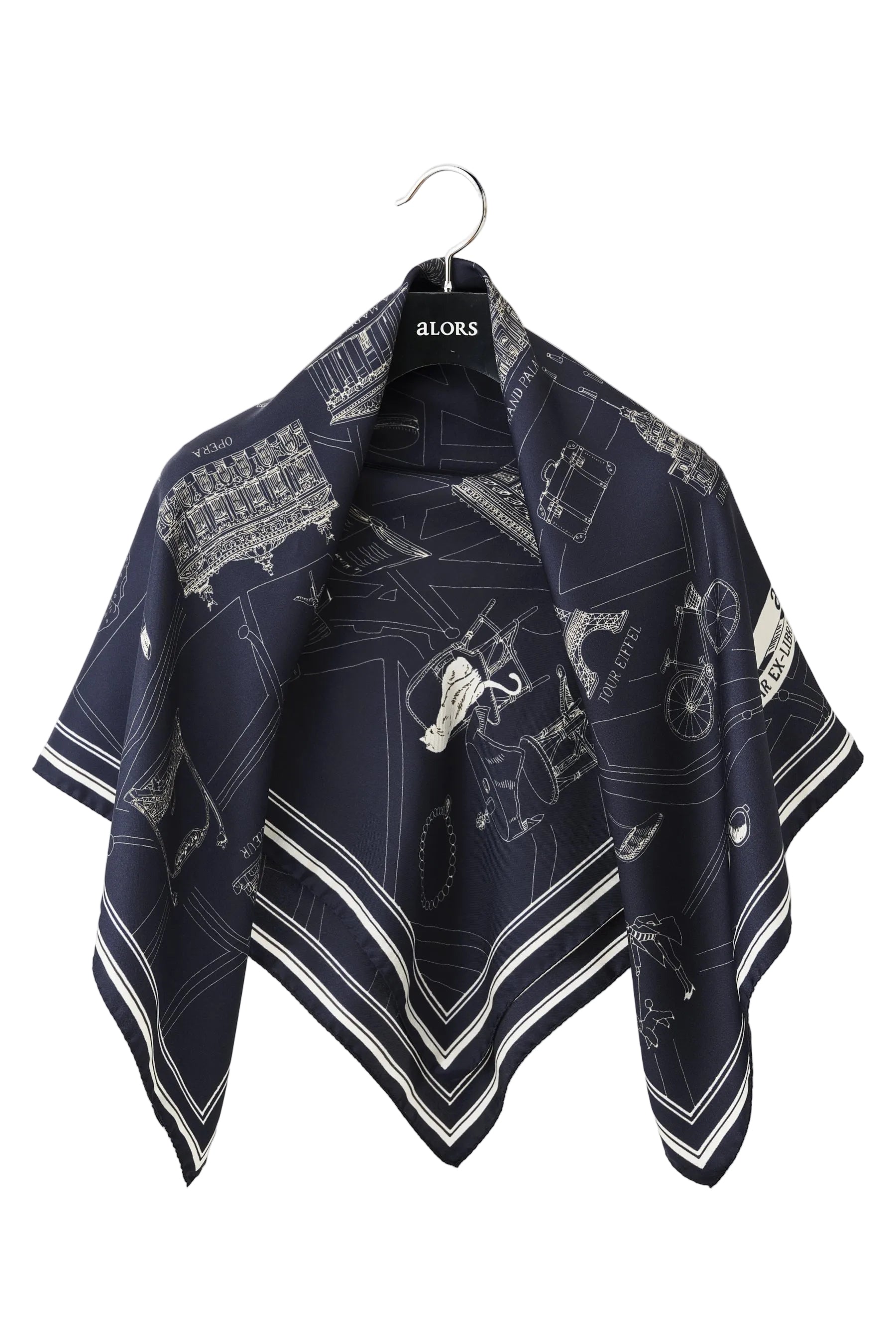 Foulard Ex-libris Paris x aLORS -une collaboration d'exception