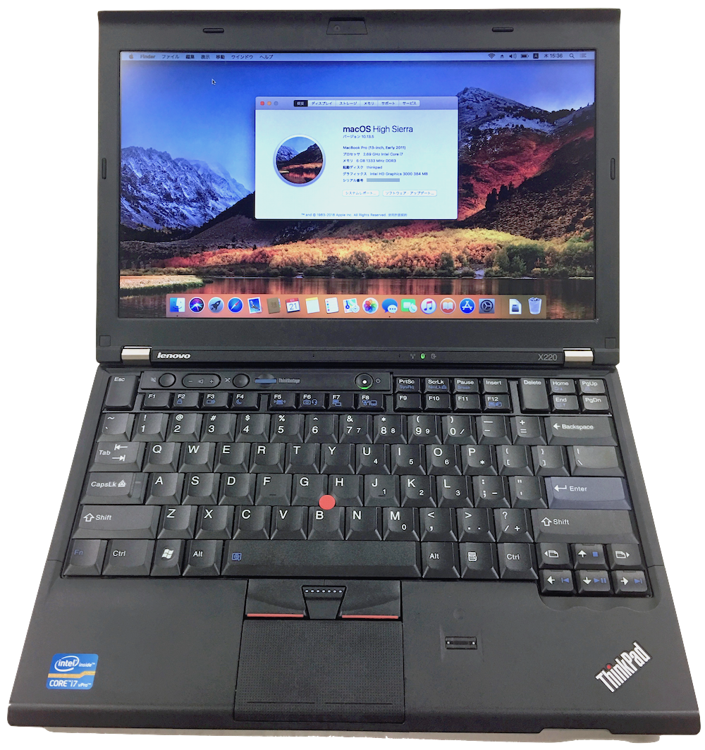 Lenovo ThinkPad X220, 2620M – Boot macOS