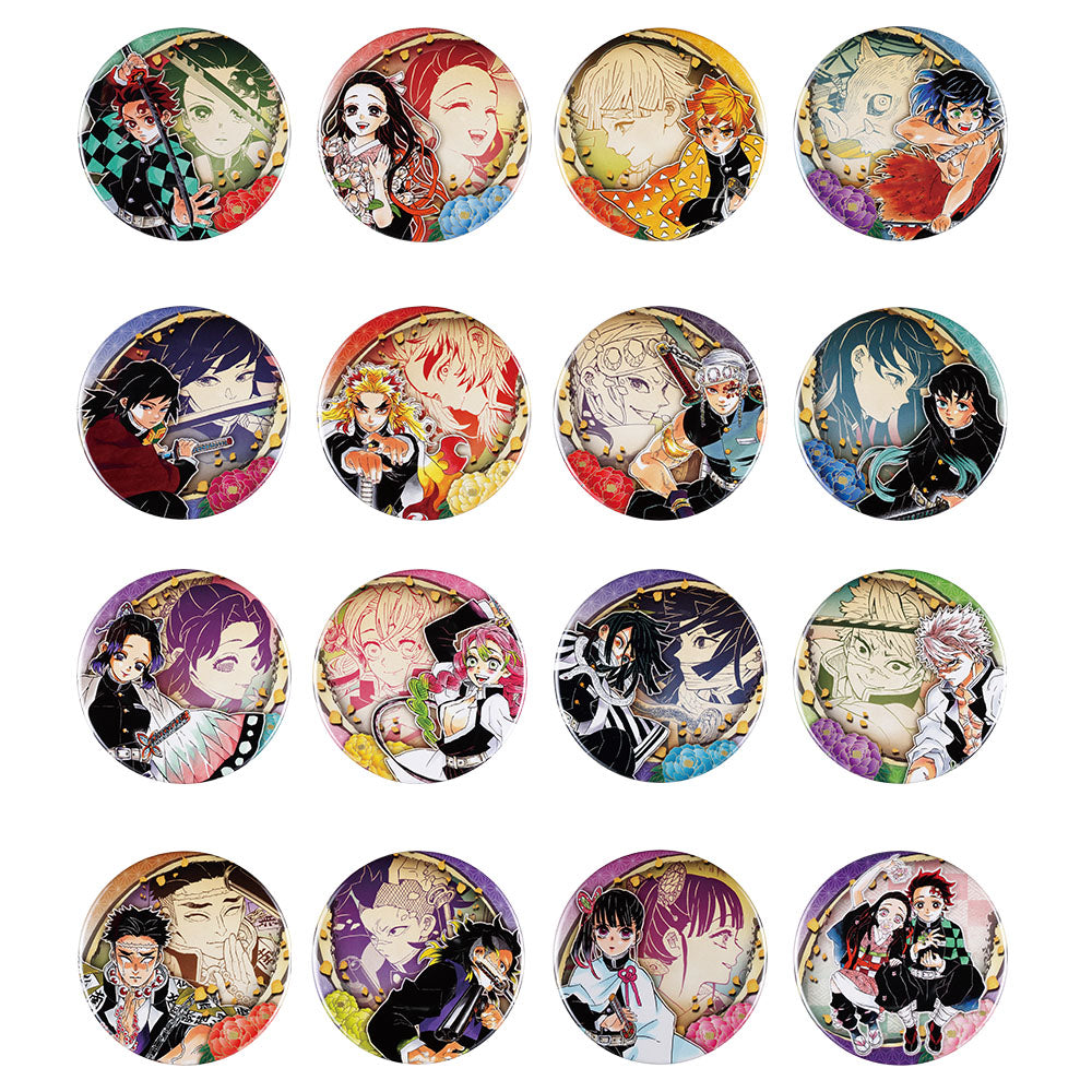 鬼滅の刃原画展 デコレクション缶バッジとコレクション缶バッジ 各10