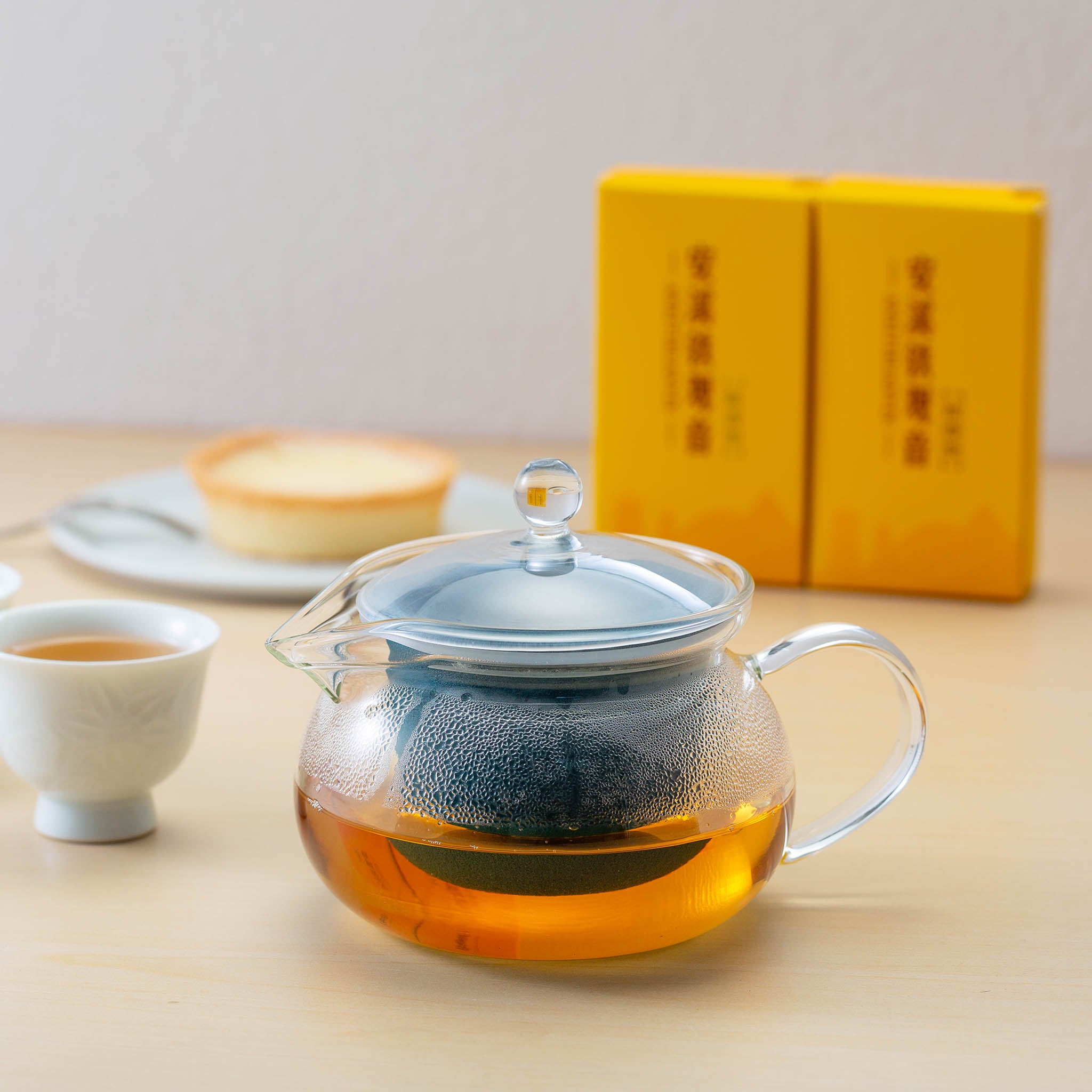 波佐見焼 セラミック ティーポット | 葉ポット | ピーコックグリーン