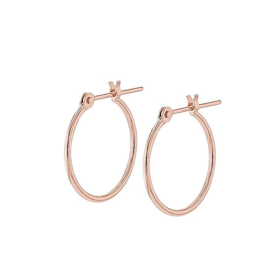 K18 ピンクゴールド フープピアス（15mm） （7277729939613