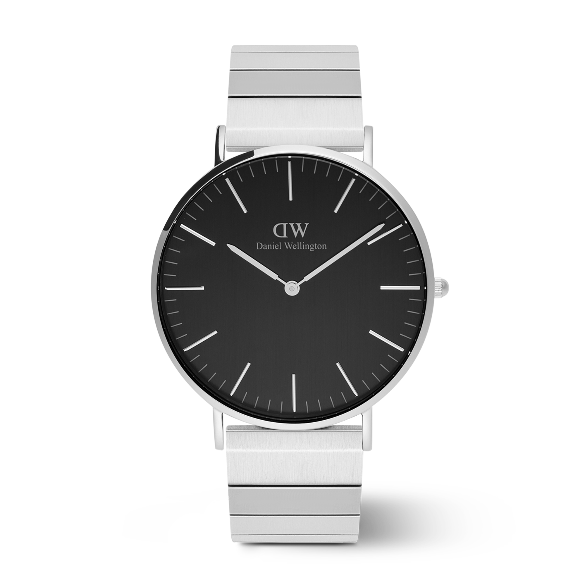 Classic Piano Link Onyx Silver