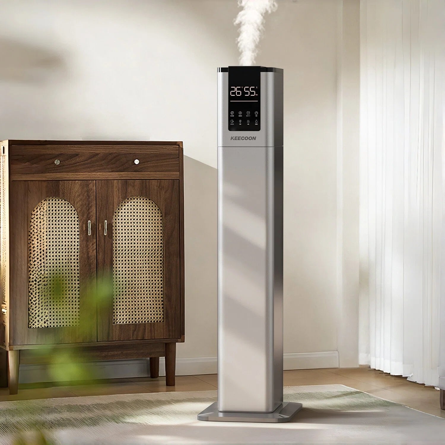 加湿器 大容量13L スチーム式 ハイブリッド 加熱+超音波 アロマ対応