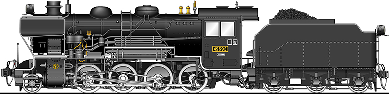 門デフ蒸気機関車