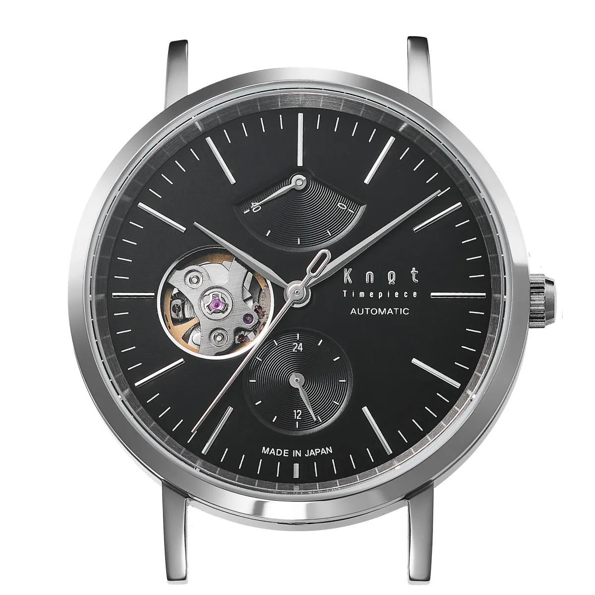 Knot CAP-38SVBK 腕時計 メンズ レディース クォーツ ブラック 日本製