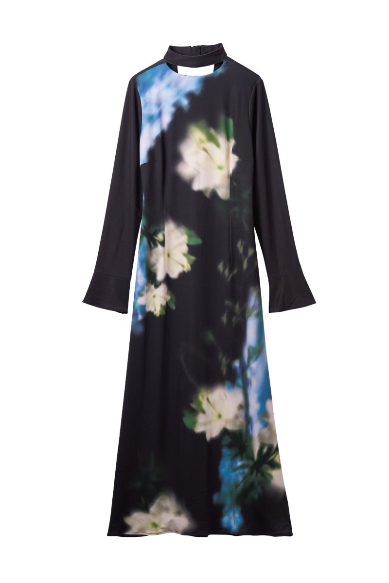 blurry flower one piece/black | KNUTH MARF