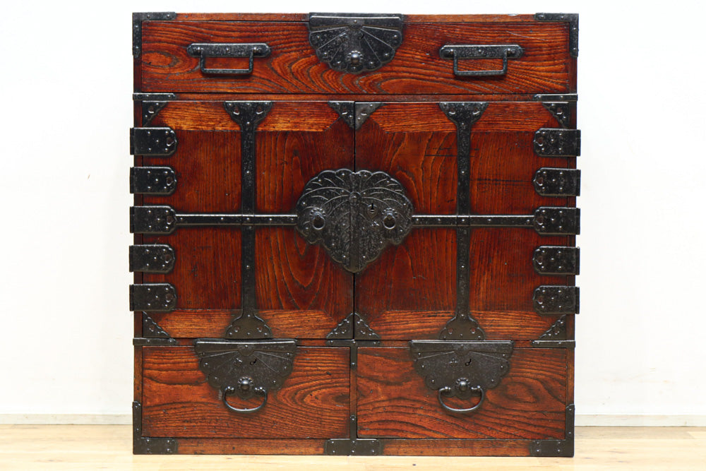 江戸時代寛政四年！！全面総欅仙台帳場箪笥 BB3238 – 古福庵