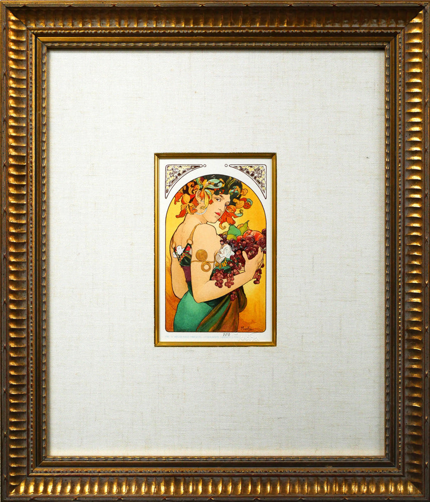 アルフォンス ミュシャ(Alphonse MUCHA)「果物」リトグラフ 絵画買取