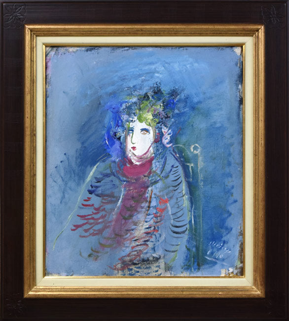 油絵98歳まで天命を全うした画家作画題夢F10号