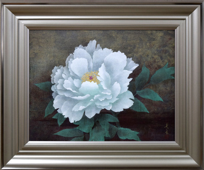 高橋天山（旧雅号：秀年）「富貴花（牡丹）」日本画・10号 絵画買取