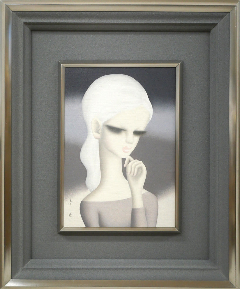 東郷青児「思い出」油絵・SM 絵画買取・販売の小竹美術