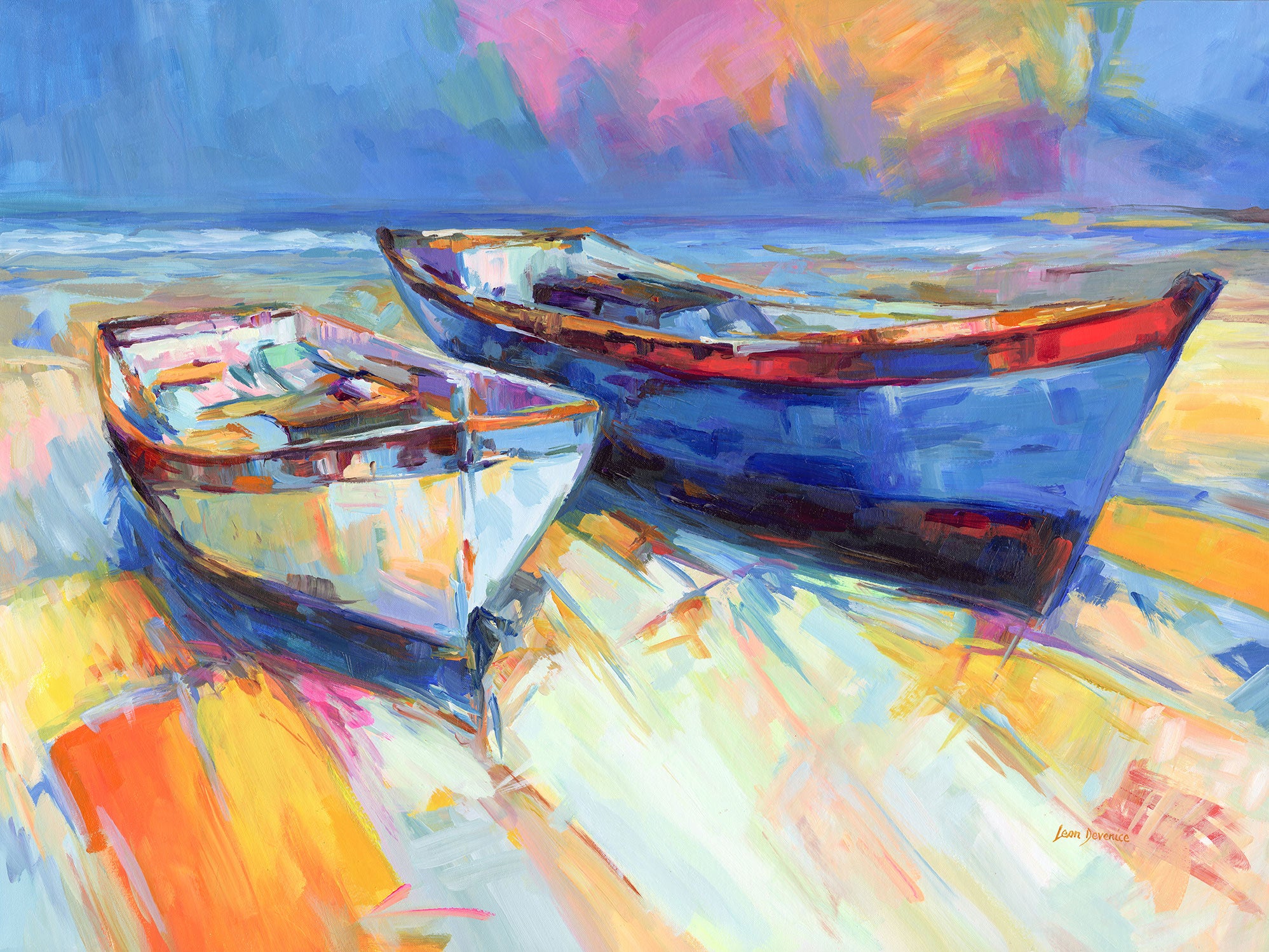Boats by the shore – Leon Devenice