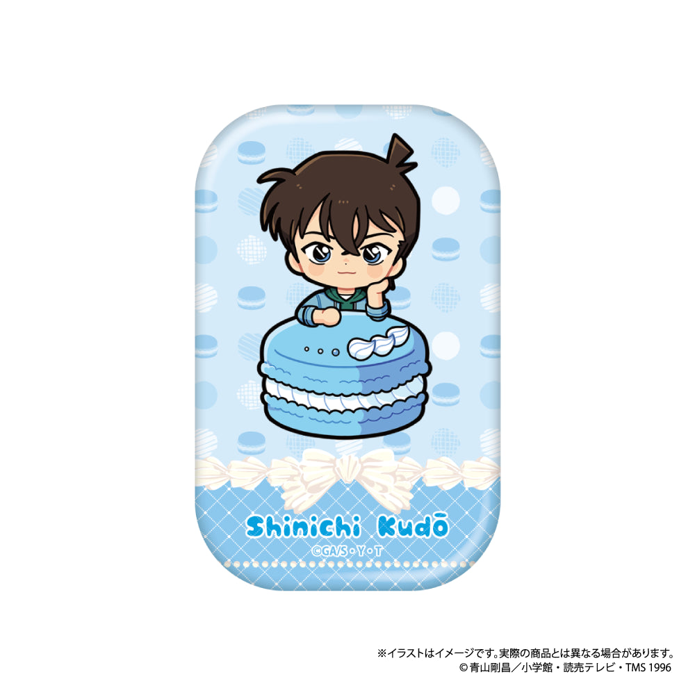 長方形型缶バッジ 工藤新一SD（ﾏｶﾛﾝvol.1）｜名探偵コナン – LIBERTAS