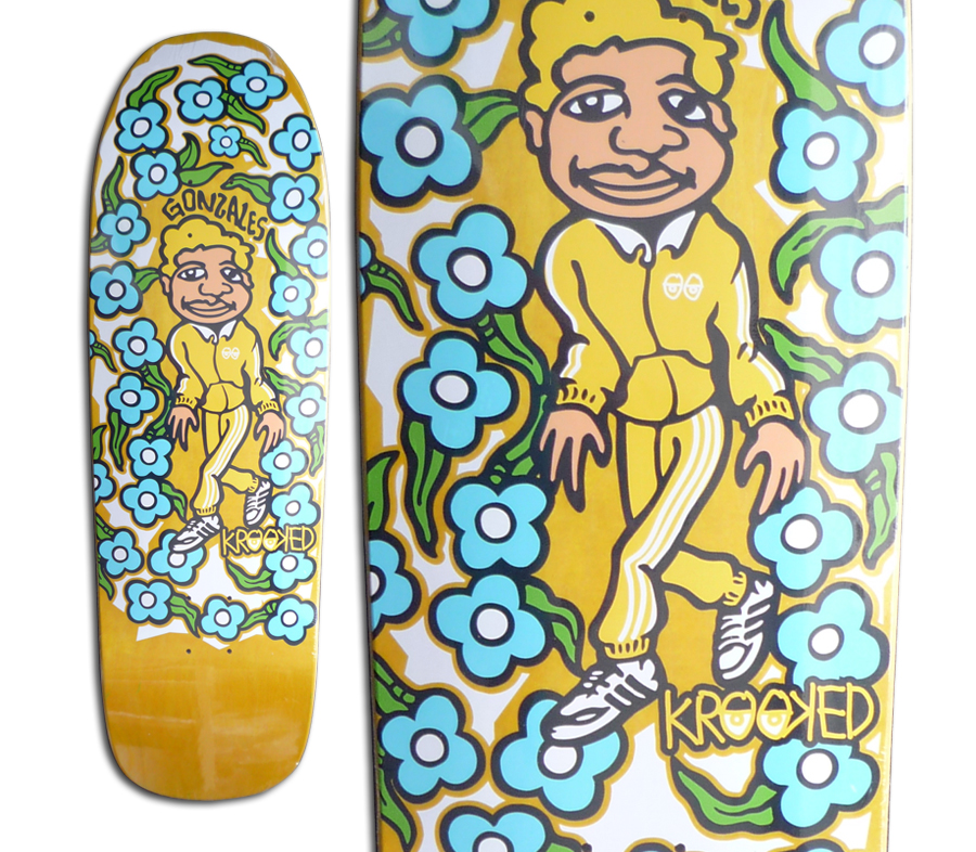 KROOKED MARK GONZALES SWEATPANTS DECK (9.81 x 32inch) デッキ