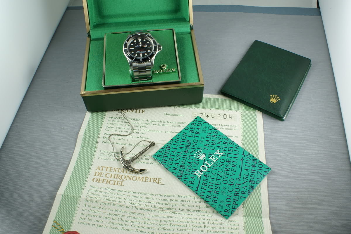 HQ Milton - Rolex Red Submariner 1680 Box and Papers, Inventory