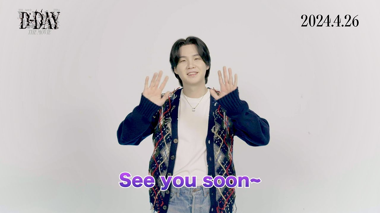 SUGA | Agust D TOUR 'D-DAY' THE MOVIE」2024年4月26日（金）より全国