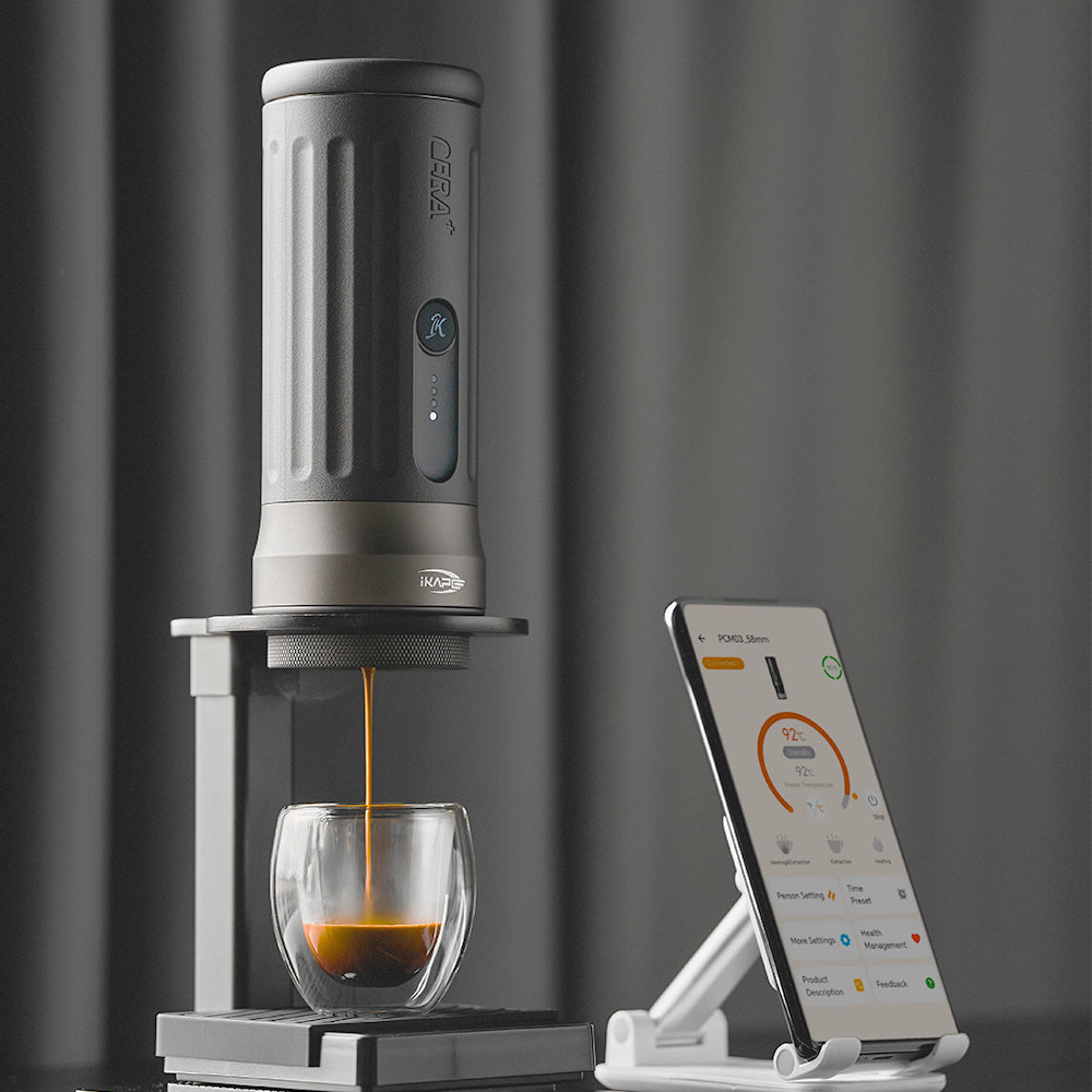 IKAPE Portable Coffee Maker with 58mm Bottomless Basket- KAPO K2 Pro (