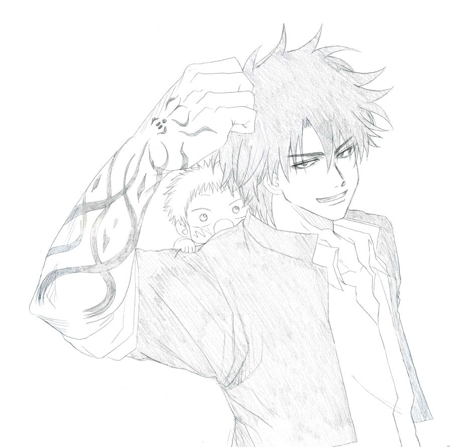 黒子のバスケ」で緑間真太郎（緑・黒・黄・火）＆「べるぜバブ」で男鹿