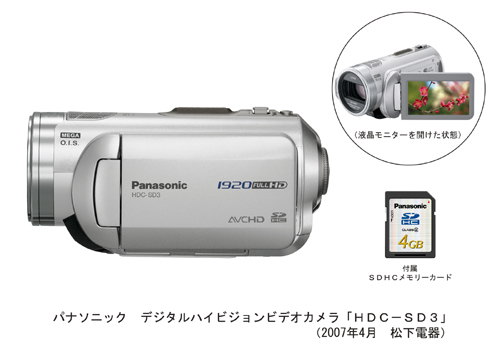 パナソニック] AVCHD規格で世界初 『フルハイビジョン1920記録』を実現