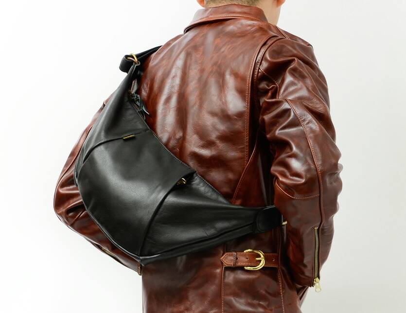 vanson レザー ボディバッグ ショルダーバッグ ブラウン アメカジ