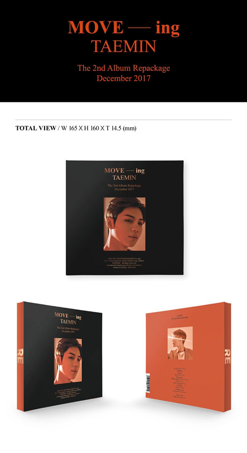 韓国音楽 SHINeeのテミン - 2集 リパッケージ 「MOVE-ing」 (CD+