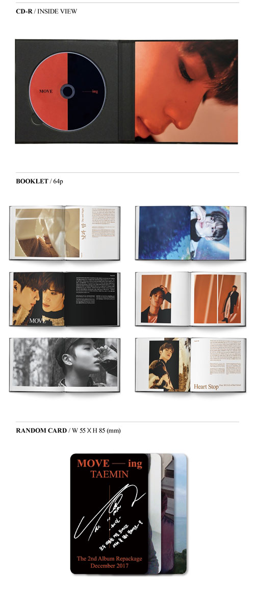 韓国音楽 SHINeeのテミン - 2集 リパッケージ 「MOVE-ing」 (CD+