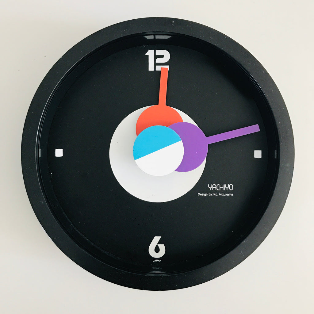 80's Ko. Mizuyama 星 デザイン 掛時計 当時物 昭和レトロ