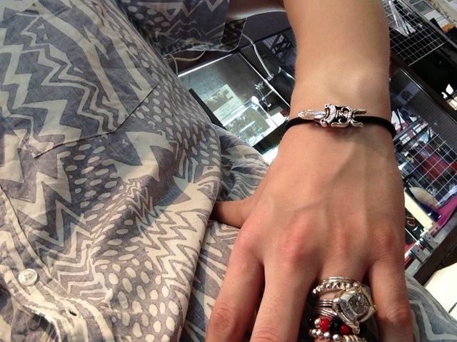 ブレスレット兼用！！着脱、交換が容易なクロムハーツのヘアゴム