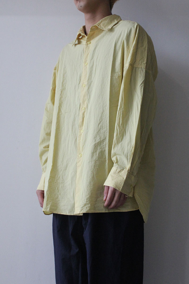 CASEY CASEY | LOUIS SHIRT - LIGHT PAPER / BUTTER リラックス