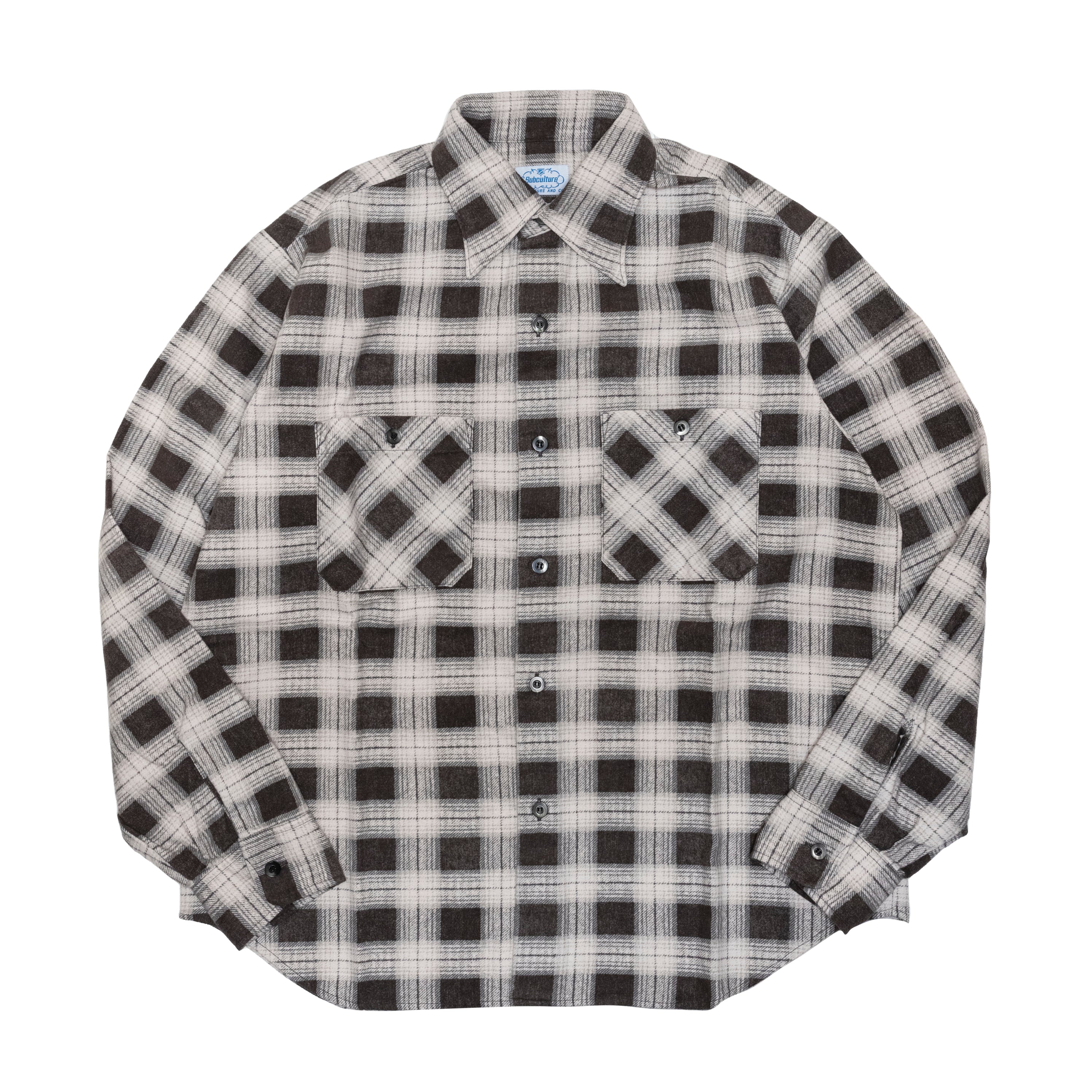 BLOCK CHECK SHIRT / BLACK – SC WEB STORE