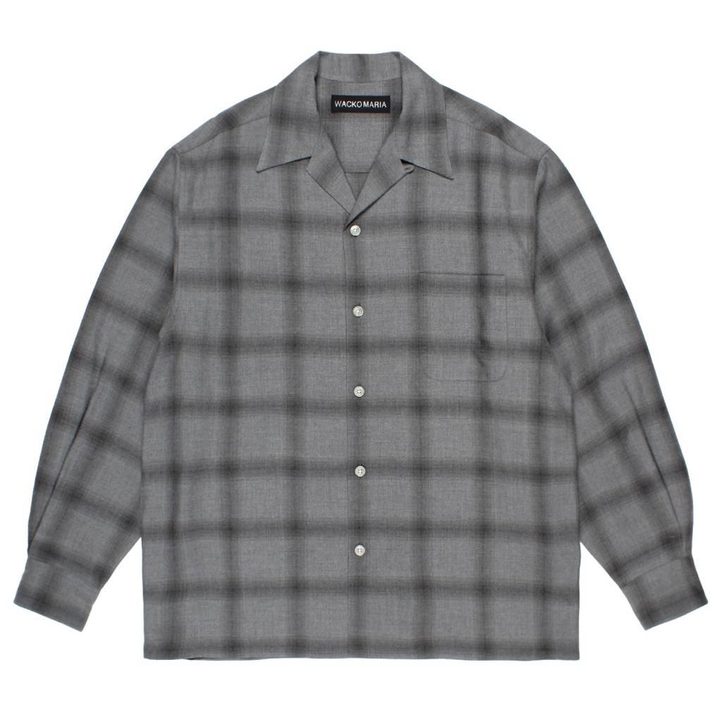 PENDLETON | WOOL OMBRE CHECK OPEN COLLAR SHIRT L/S ( TYPE-3