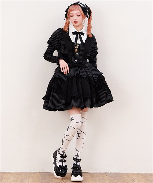 ストライプフリルスカート | axes femme online shop