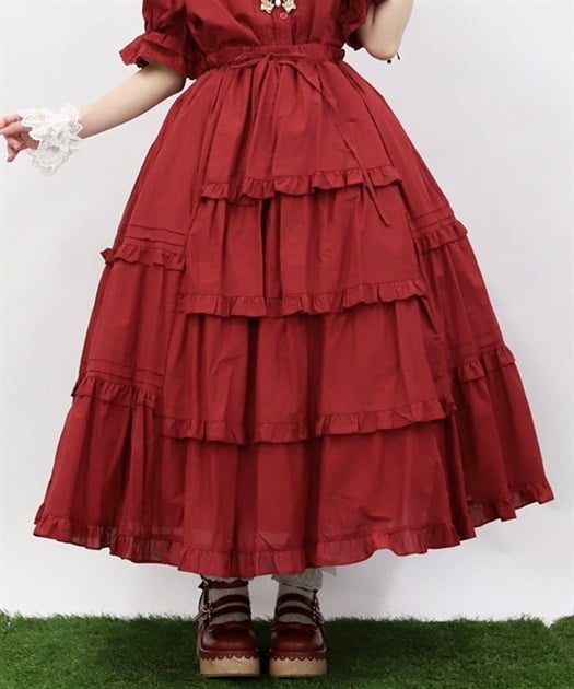 クラシックコットンスカート | Chalmiere | axes femme onlineshop