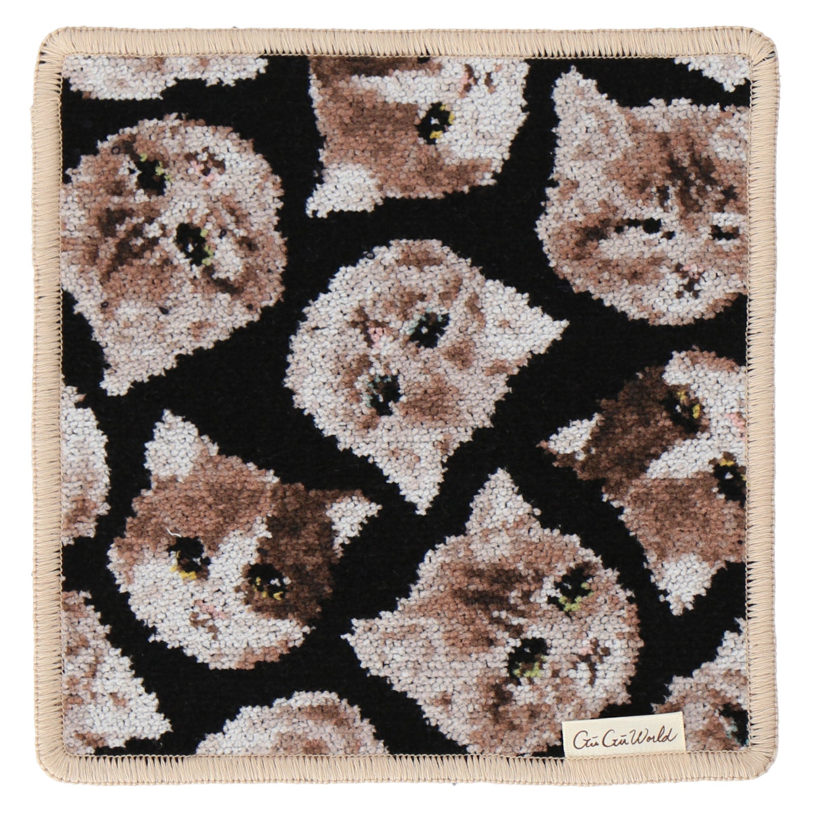 シェニール織ハンカチ #367c ブラック – INTERMODE KAWABE