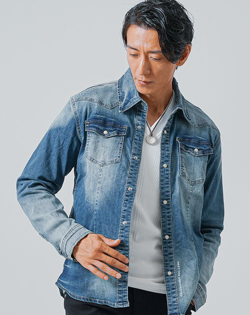 デニムシャツ メンズ おしゃれ カジュアル ブランド コーデ 40代 50代