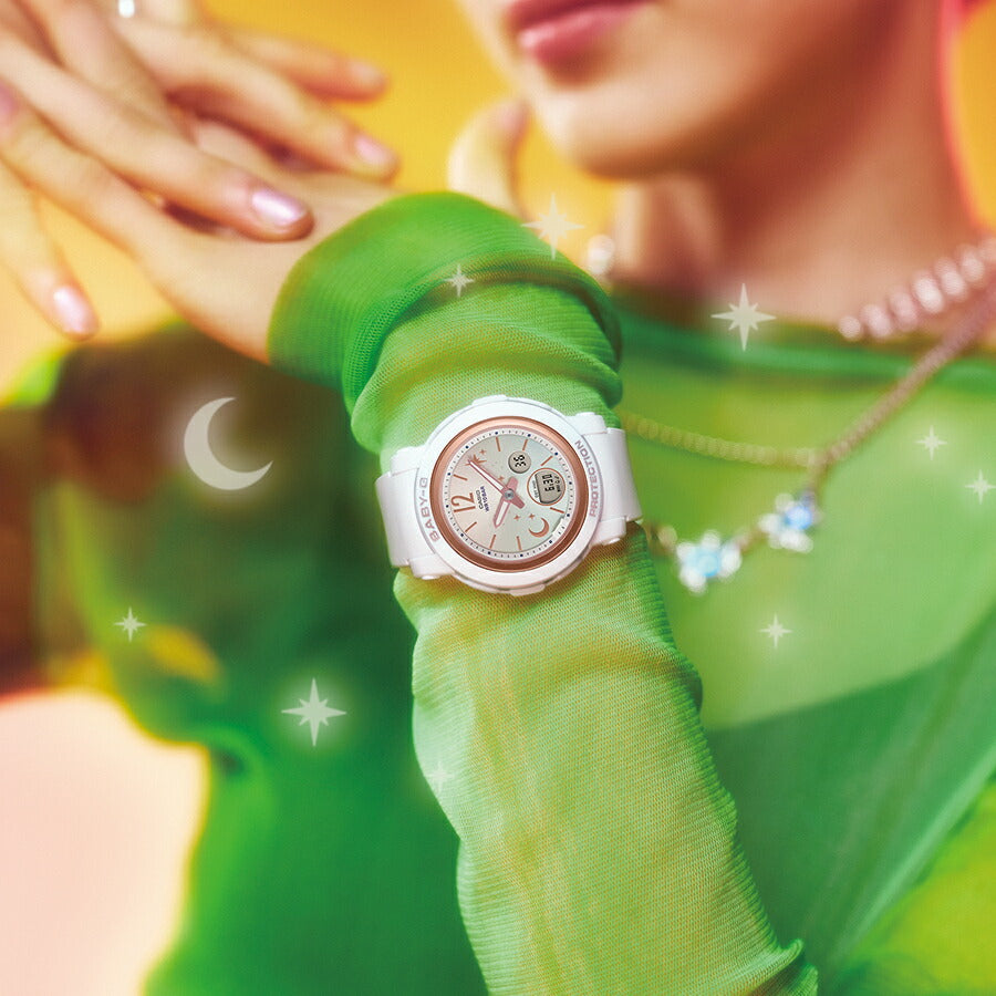 BABY-G ムーン&スター 夜空に輝く月と星 BGA-290DS-7AJF レディース